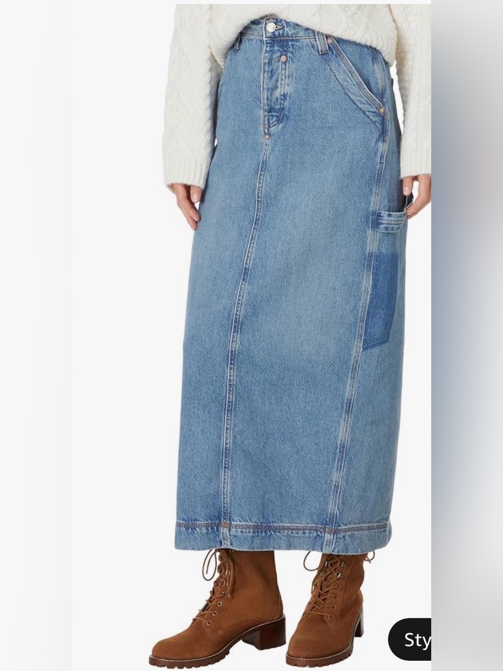 Free People Women's Francisco Denim Maxi